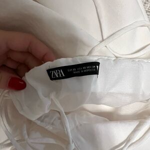 White Zara dress